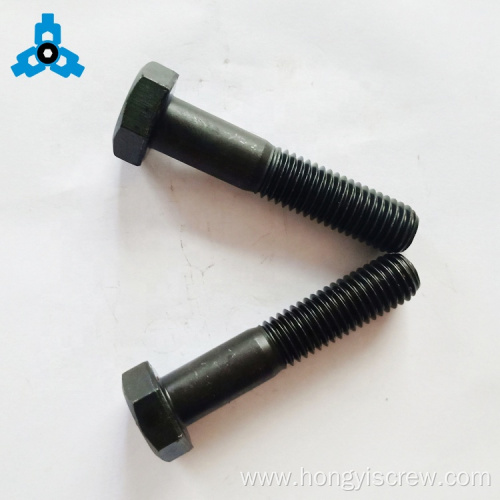 DIN931 Black oxide Half Thread Hex Head Bolts